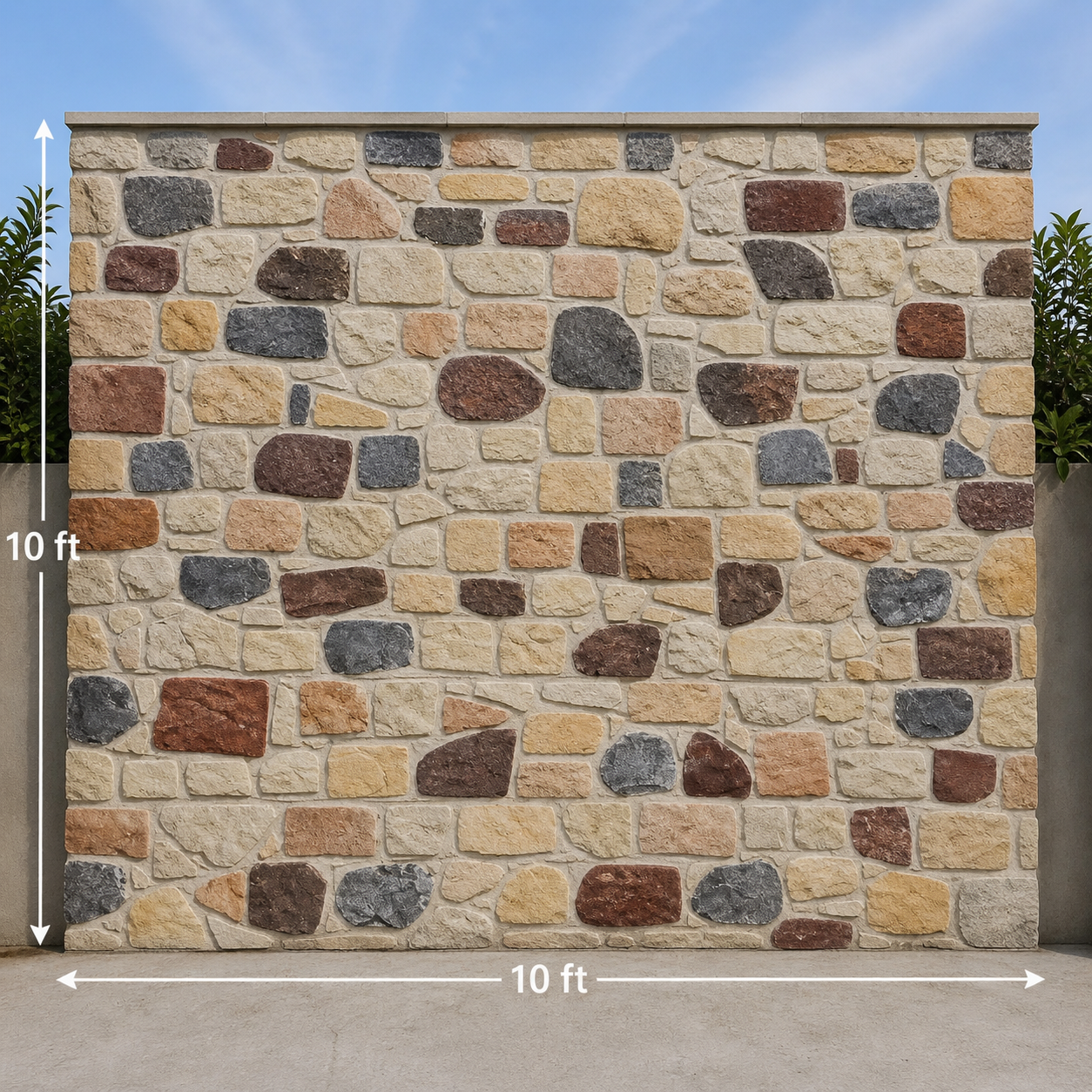 Sandstone tiles multicolor